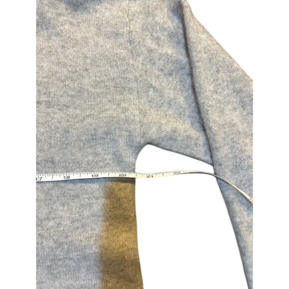 CHARTER CLUB Luxury Cashmere Grey Gray Crew Neck Sweater 100% Cashmere LARGE - Picture 5 of 12